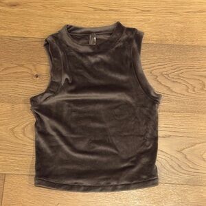 SKIMS Velour Crew Neck Tank - Amethyst